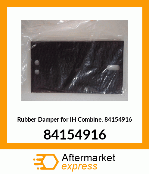 Rubber Damper for IH Combine, 84154916 84154916