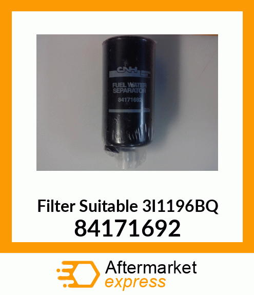 Filter Suitable 3I1196BQ 84171692