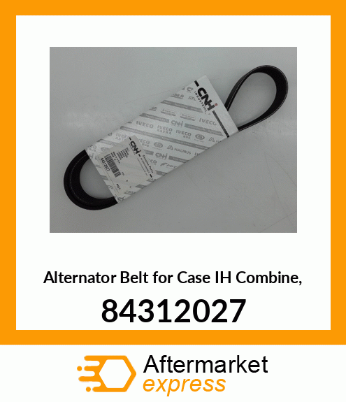 Alternator Belt for IH Combine, 84312027 84312027