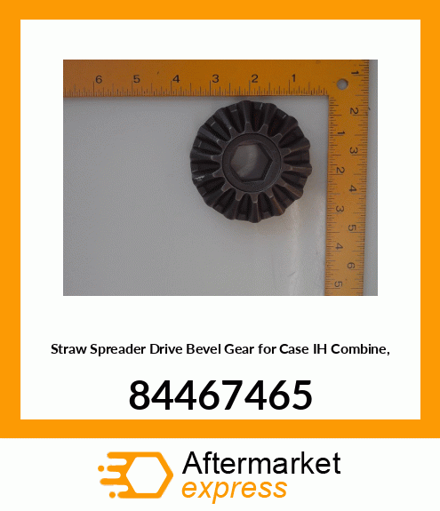 Straw Spreader Drive Bevel Gear for IH Combine, 84467465 84467465