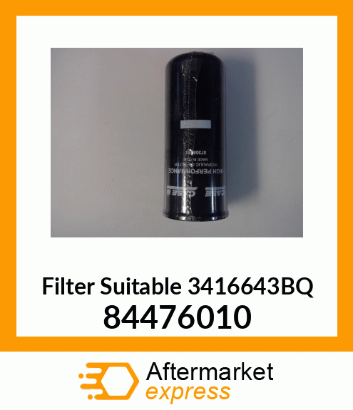 Filter Suitable 3416643BQ 84476010