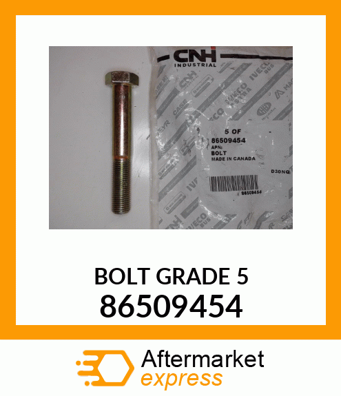 BOLT GRADE 5 86509454