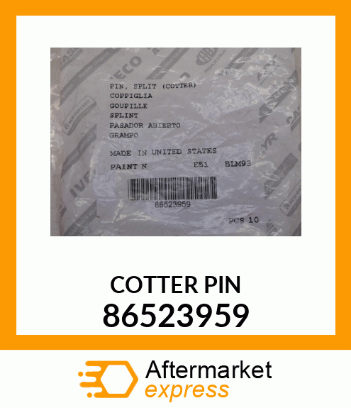 COTTER PIN 86523959