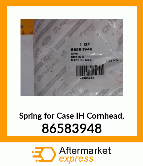 Spring for IH Cornhead, 86583948 86583948