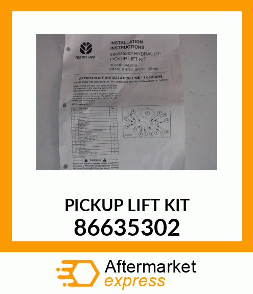 PICKUP LIFT KIT 86635302