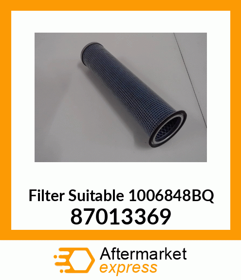 Filter Suitable 1006848BQ 87013369