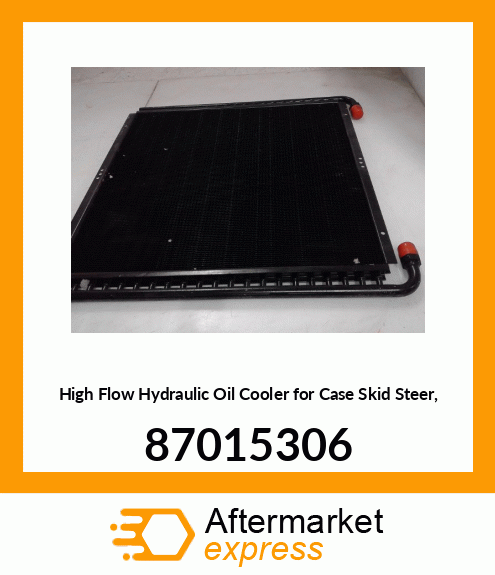 High Flow Hydraulic Oil Cooler for Skid Steer, 87015306 87015306