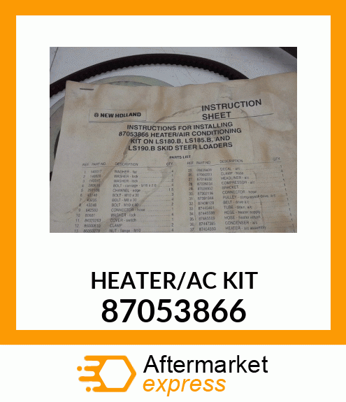 HEATER/AC KIT 87053866