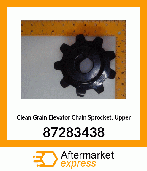 Clean Grain Elevator Chain Sprocket, Upper 87283438