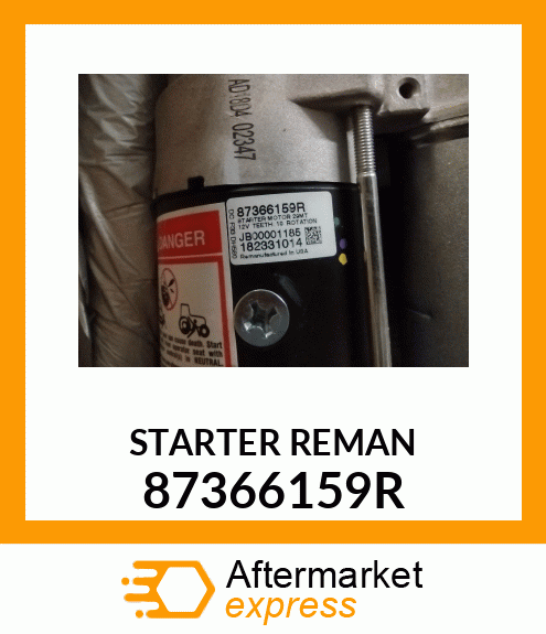 STARTER REMAN 87366159R