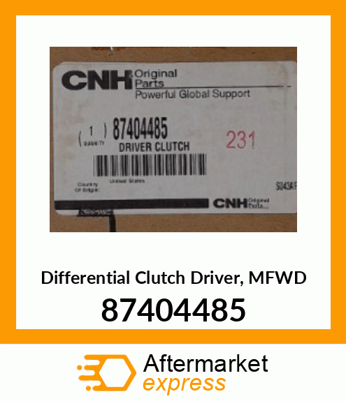 Differential Clutch Driver, MFWD 87404485