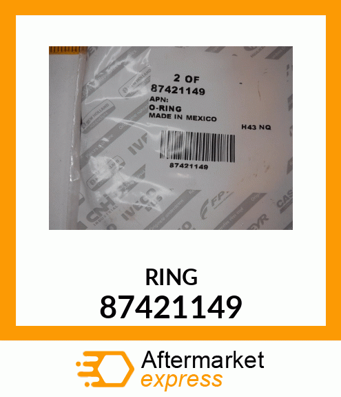 Seal O-ring 87421149