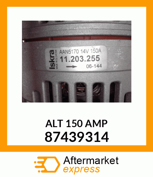 ALT 150 AMP 87439314