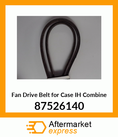 87526140 Fan Drive Belt for IH Combine 87526140