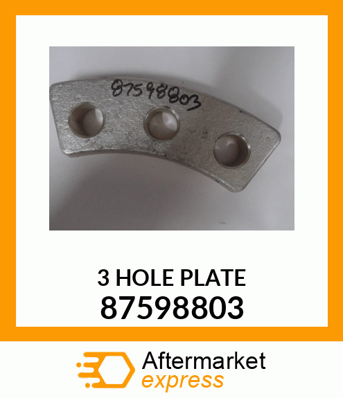 3 HOLE PLATE 87598803