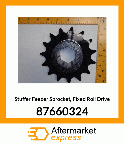 Stuffer Feeder Sprocket, Fixed Roll Drive 87660324