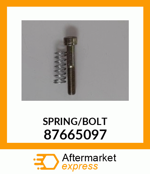 SPRING/BOLT 87665097