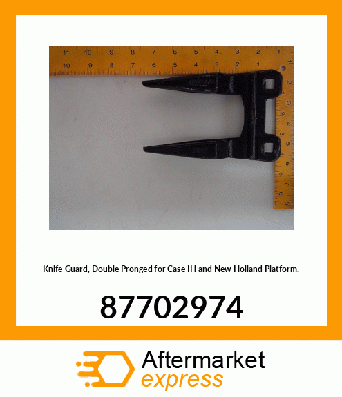 Knife Guard, Double Pronged for IH and New Holland Platform, 87702974 87702974