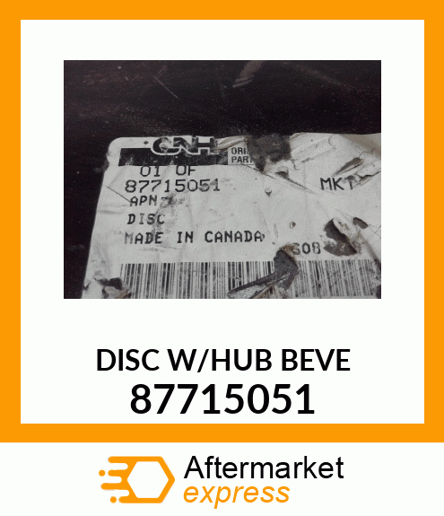 DISC W/HUB BEVE 87715051