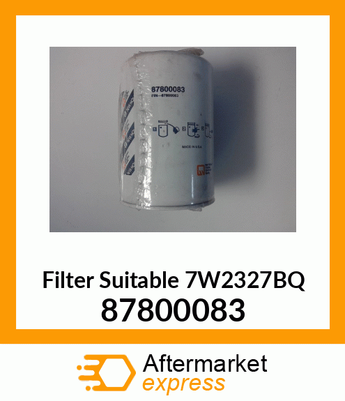 Filter Suitable 7W2327BQ 87800083