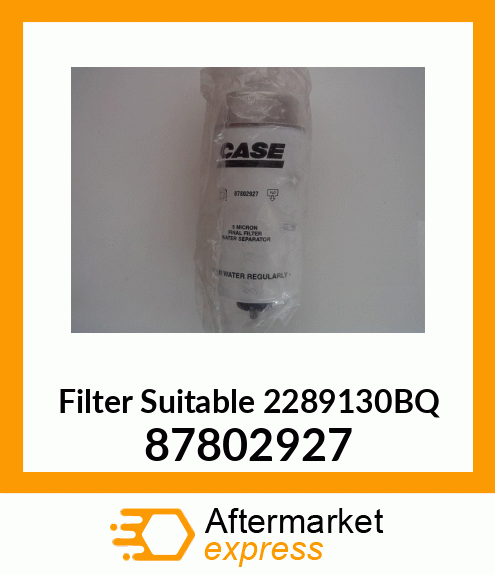 Filter Suitable 2289130BQ 87802927