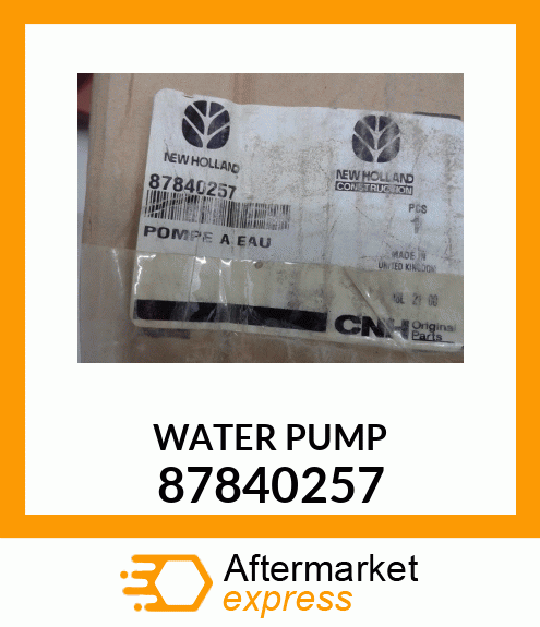 WATER PUMP 87840257