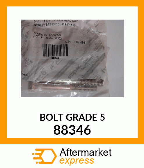 BOLT GRADE 5 88346