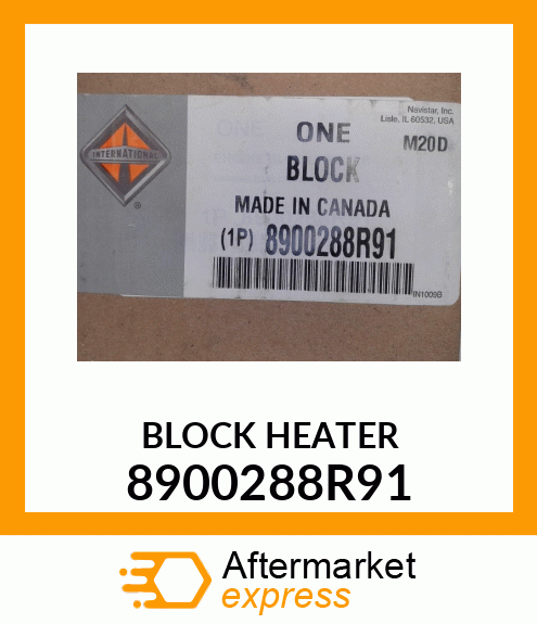 BLOCK HEATER 8900288R91