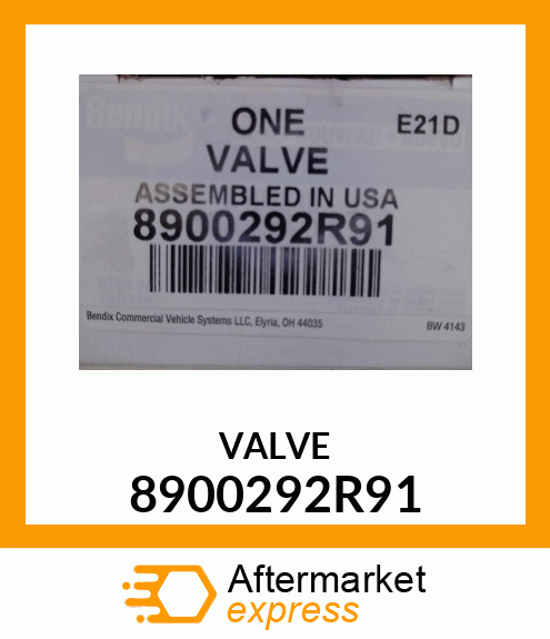 VALVE 8900292R91