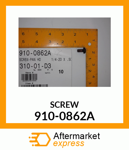 SCREW 910-0862A