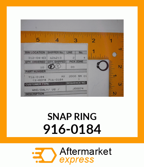 SNAP RING 916-0184