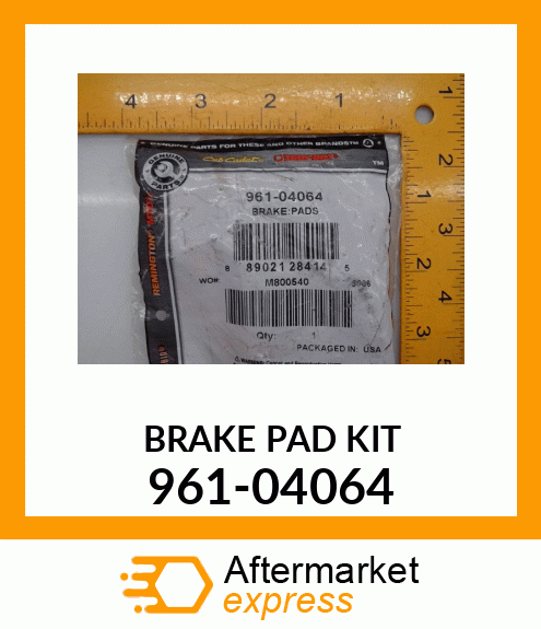 BRAKE PAD KIT 961-04064