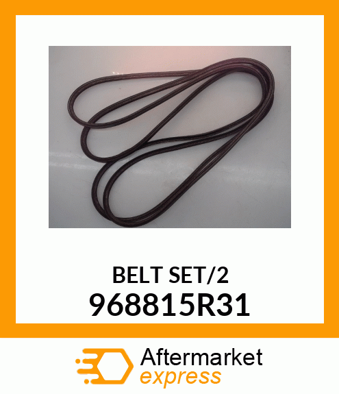 BELT SET/2 968815R31