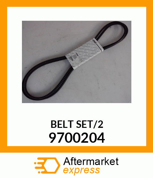 BELT SET/2 9700204