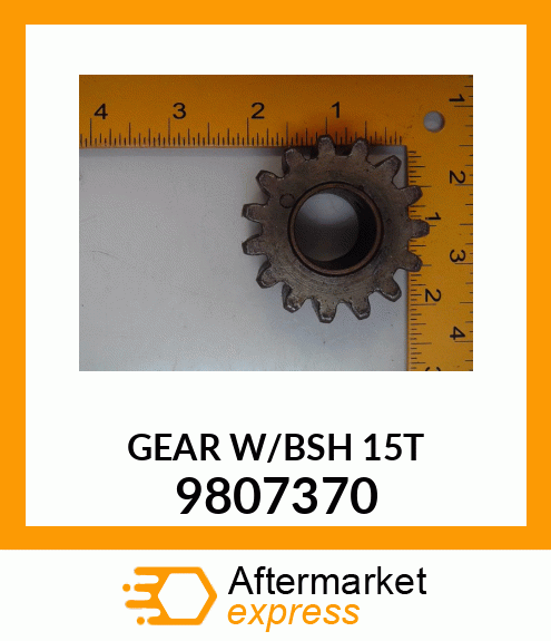 GEAR W/BSH 15T 9807370