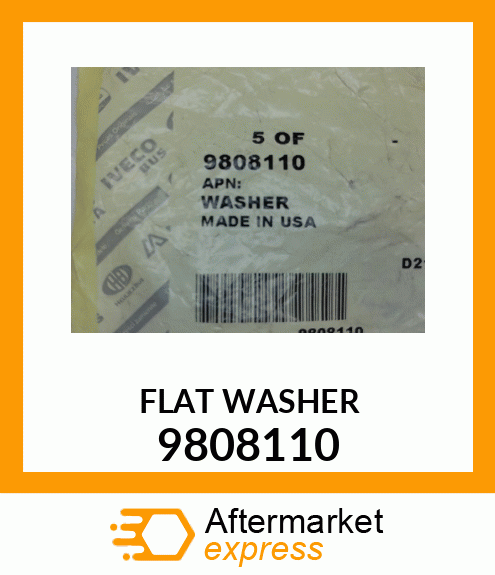 FLAT WASHER 9808110