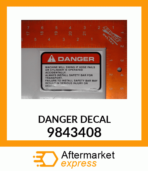 DANGER DECAL 9843408