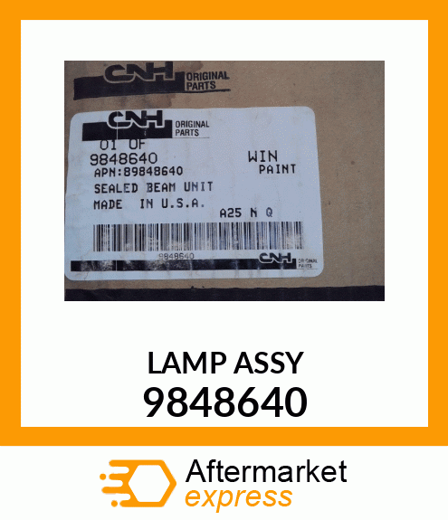 LAMP ASSY 9848640