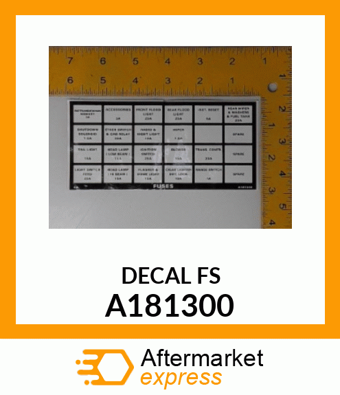 DECAL FS A181300