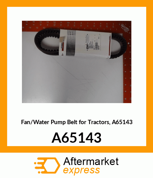 Fan/Water Pump Belt for Tractors, A65143 A65143