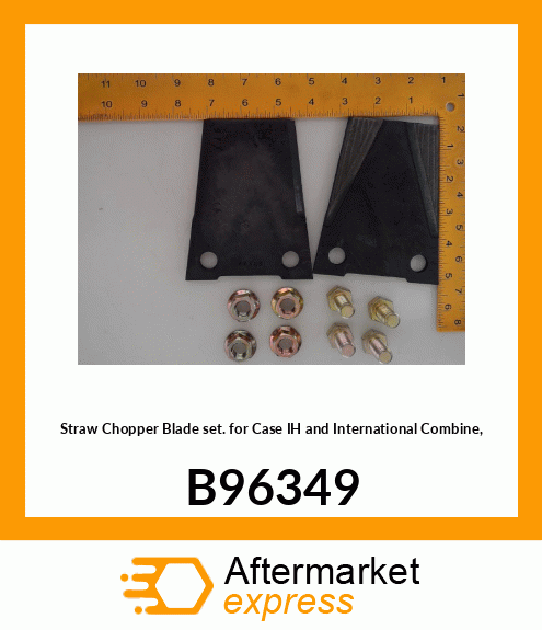 Straw Chopper Blade Set for IH and International Combine, B96349 B96349