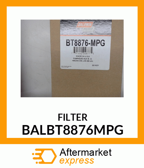 FILTER BALBT8876MPG