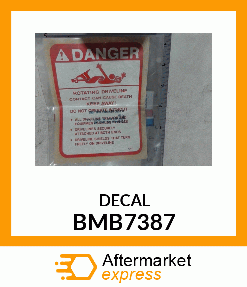 DECAL BMB7387