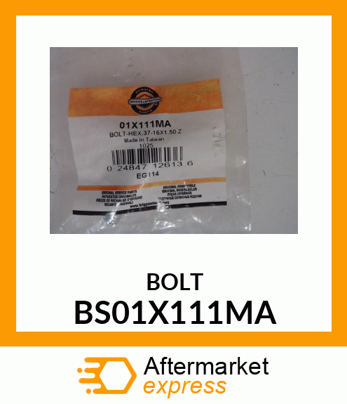 BOLT BS01X111MA