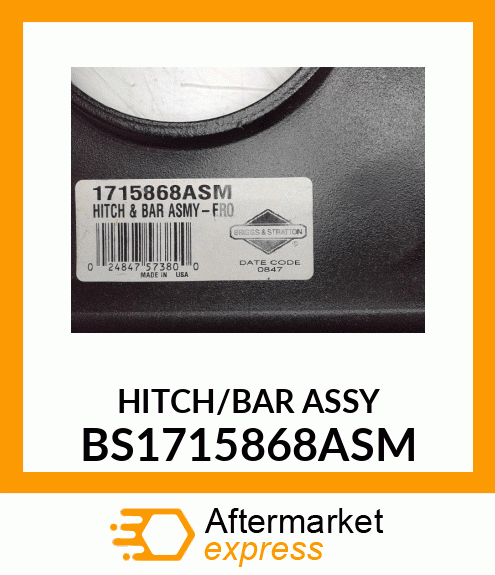 HITCH/BAR ASSY BS1715868ASM