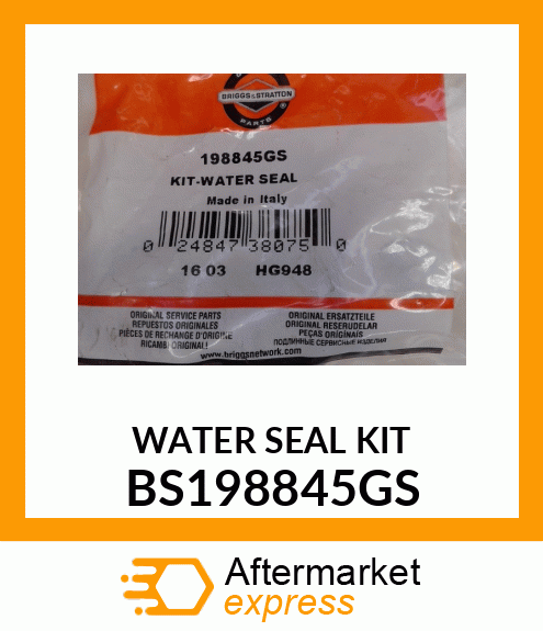 WATER SEAL KIT BS198845GS