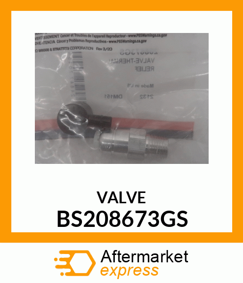 VALVE BS208673GS