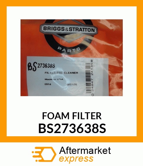 FOAM FILTER BS273638S