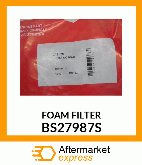 FOAM FILTER BS27987S