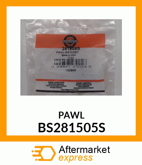 PAWL BS281505S